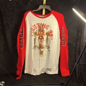 New W/Tags Akoo Brands Surplus Fighting 99th Jersey Style Shirt